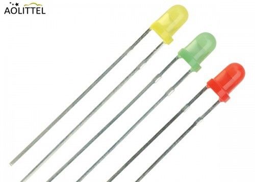 3mm runde helle RGB weiße klare lichtemittierende Einsteckdioden LED Spitze LED ultra