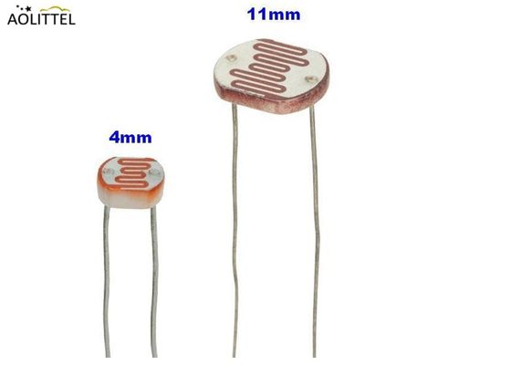 Überzogener Durchmesser Photoresistor-EpoxidLichtsensor GM11528 der Fotozellen-11mm mit hellem Widerstand 10-20 KOhm