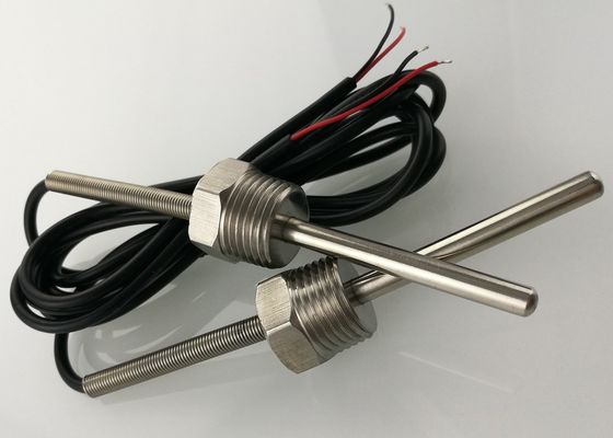 TEMPERATURFÜHLER 10K des Wasser Temp-Maß-1/2“ NPT schirmte schraubenartiger Mikrodes faden-50mm mit 1m Kabel UL2464 22AWG ab