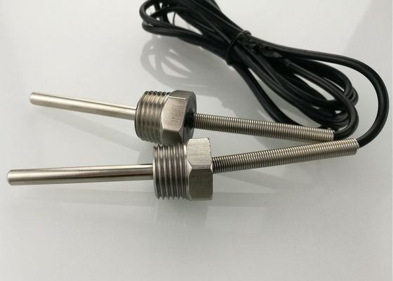 TEMPERATURFÜHLER 10K des Wasser Temp-Maß-1/2“ NPT schirmte schraubenartiger Mikrodes faden-50mm mit 1m Kabel UL2464 22AWG ab