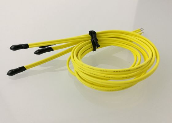 Thermisch versiegelte leitfähiger Epoxy-Kleber AEC-Q200 Thermistor 30KOhm 3950 der Perlen-NTC mit Kabel UL4411 24AWG 2C 125C 300V
