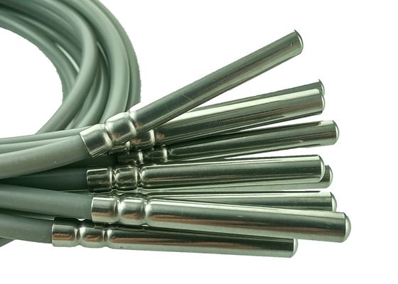 Platin-Widerstand-Mikrotemperaturfühler FTE-Klassen-B PT100 2 Meter-Länge mit Wohnung 6x50mm Edelstahl-304