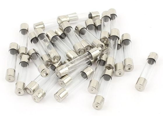 6.35x30mm schneller Schlag-schnelle verantwortliche Auto-Glasrohr-Sicherung 6.3Amp 250VAC 125VAC für Inline-PWB-Berg-Sicherungs-Halter-Klipp