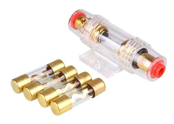 Des Auto-Selbstfahrzeug-Audioverstärker-Stereos Selbstsicherung 10-80A 32VDC Form-Element-des Glasrohr-AGU 10x38mm mit dem Gold überzogen