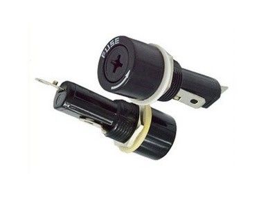 Gekerbter Berg Kappe Fingergrip Schock-sicherer vertikaler PWB-Sicherungs-Halter H3-02 10A 250VAC für 5x20mm zylinderförmige Glasrohr-Sicherung