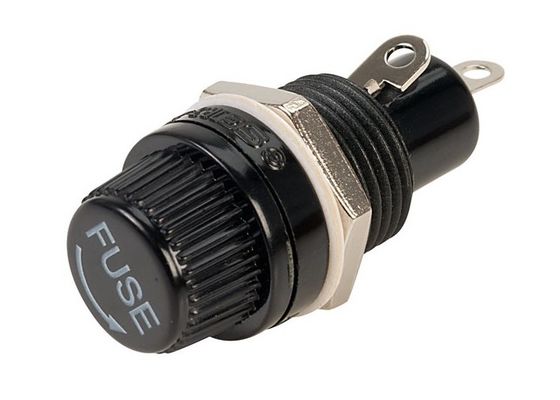 Entflammbarkeits-schraubenartiger Patrone PWB-Sicherungs-Halter-Kasten-Miniaturblock UL94 V0 für 5x20mm keramische Rohr-Sicherungen 10A 250V