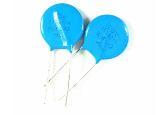 Hochspannungs-HEL ZOV blaue verbleite 20mm hohe radialart 350J des Disketten-VDR Varistor-20D471K 470V 10% des Anstiegs-4.5KA verfügbar