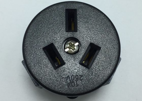 Weibliche runde einzelne Steckdose 10A 250V Polen weißer oder schwarzer PC Wand-Argentiniens elektrischer Sockel-3 erdete 2500W