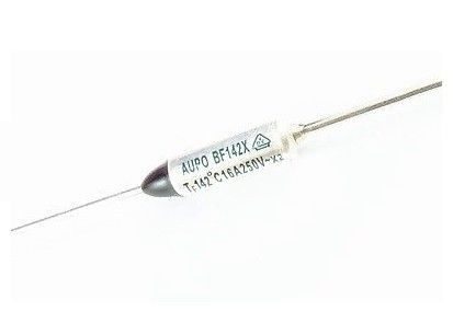 Abkürzungs-Sicherung TF 142℃ 250V 16A BF142X Aupo thermische Gehäusetemperatur-Thermostat-Sicherung axiale verbleite Metallmit Vde ROHS CCC