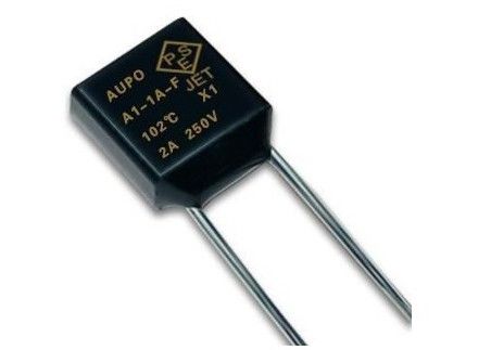 Abkürzungs-Sicherung TF 115℃ 250V 1A A2-1A-F Aupo thermische Quadrat-Legierungs-Temperatur-Sicherung mit Zertifikaten Vde PSE CCC KTL UL-CUL