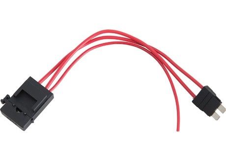 Rotes Draht-Schwarz-quadratischer Shell-Kappe verdrahteter Inline-Selbstsicherungs-Halter-Plastikkasten MT205 für Miniauto-Blatt-Sicherung