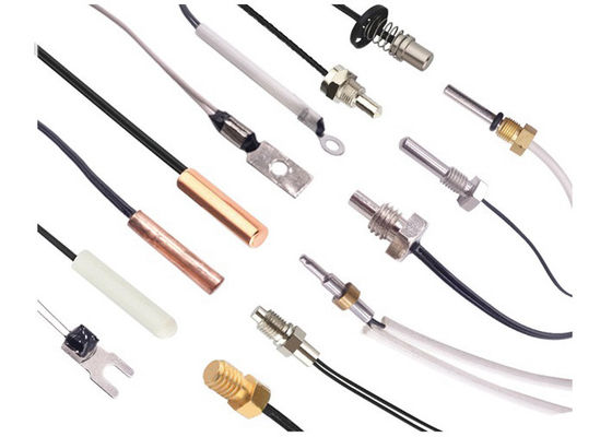 Temperaturfühler 100KOhm 3950 des Edelstahl-Wohnungs-Messingring-Thermistor-NTC für Warmwasserbereiter und Kaffeemaschine