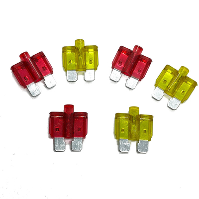mit LED-Automobilblatt Sicherungen 32V 10A 15A 20A 25A 30A 35A 40A Auto Sicherung