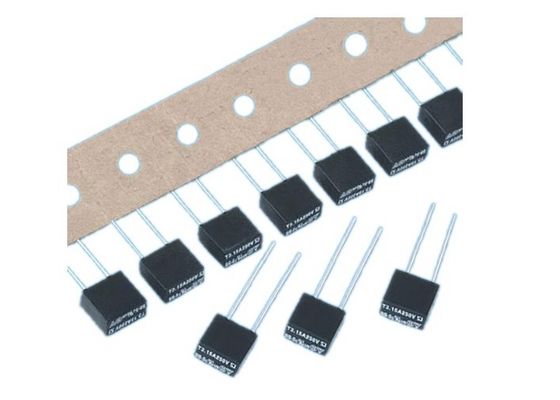 Munitions-Satz-verbleiter schwarzer thermoplastischer schneller radialschlag-Mikrosicherung MSF 005 F5A 250V 8.35x7.7mm UL-Vde CSA