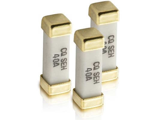12.3x4.45x4.45mm SIE quadratisches keramisches der Reihen-Gold überzogenes Messing-Kappen-SMD der Sicherungs-60V 40A für Speichersystem-Energie