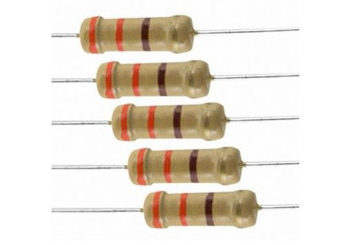 Miniatur-CFR-Kohlenstoff-Film-Festwiderstand 0.5W 1WS 330R 5% 350V axiale verbleite kakifarbige 9032 3.2x9mm