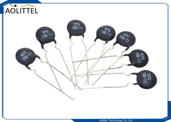 Thermistor 11mm 3A der Einschaltstrom-der entstör-10D-11 Disketten-NTC 10 Ohm +/--20% 10D11 P7.5mm