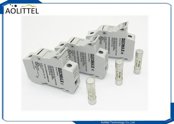 Schienen-Berg-Sicherungs-Halter PVRH1U Polen 30A des Energie-Safe-1 für keramisches Rohr Solar-PV-Patronensicherung 1000VDC